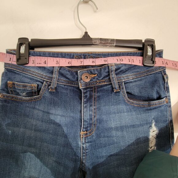 DL1961 Ripped Distressed Florence Insta Sculpt Buckley Blue Denim Jeans Size 25 - Picture 9 of 15